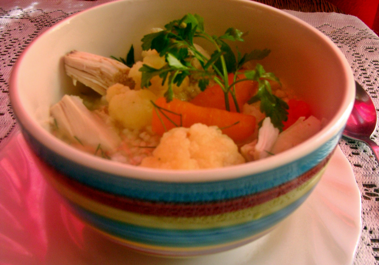 Kalafiorowa z ryżem foto