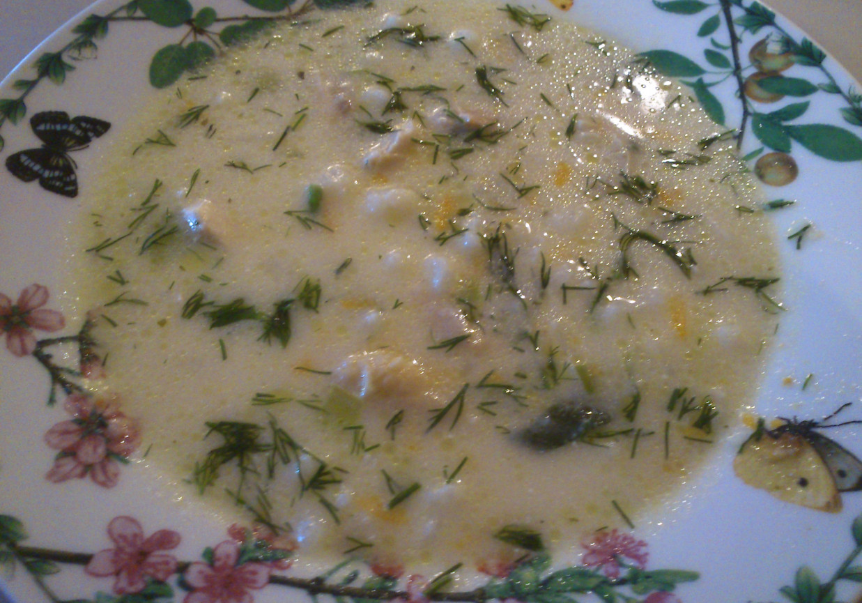 Kalafiorowa zupa z kurczakiem  foto