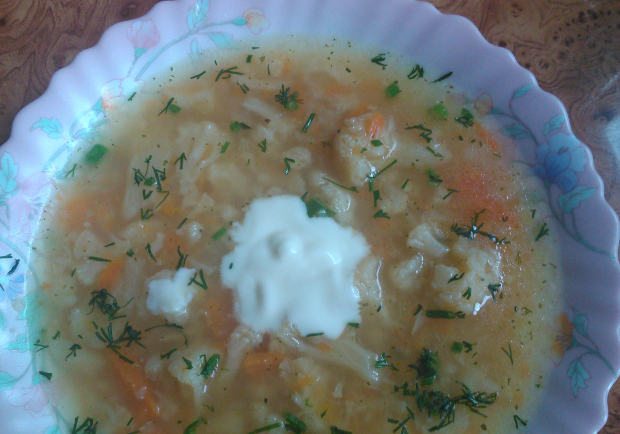 Kalafiorowa zupa foto