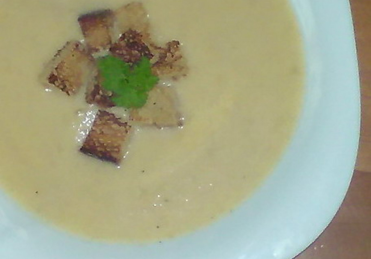 kalafiorowo-serowa zupa krem foto