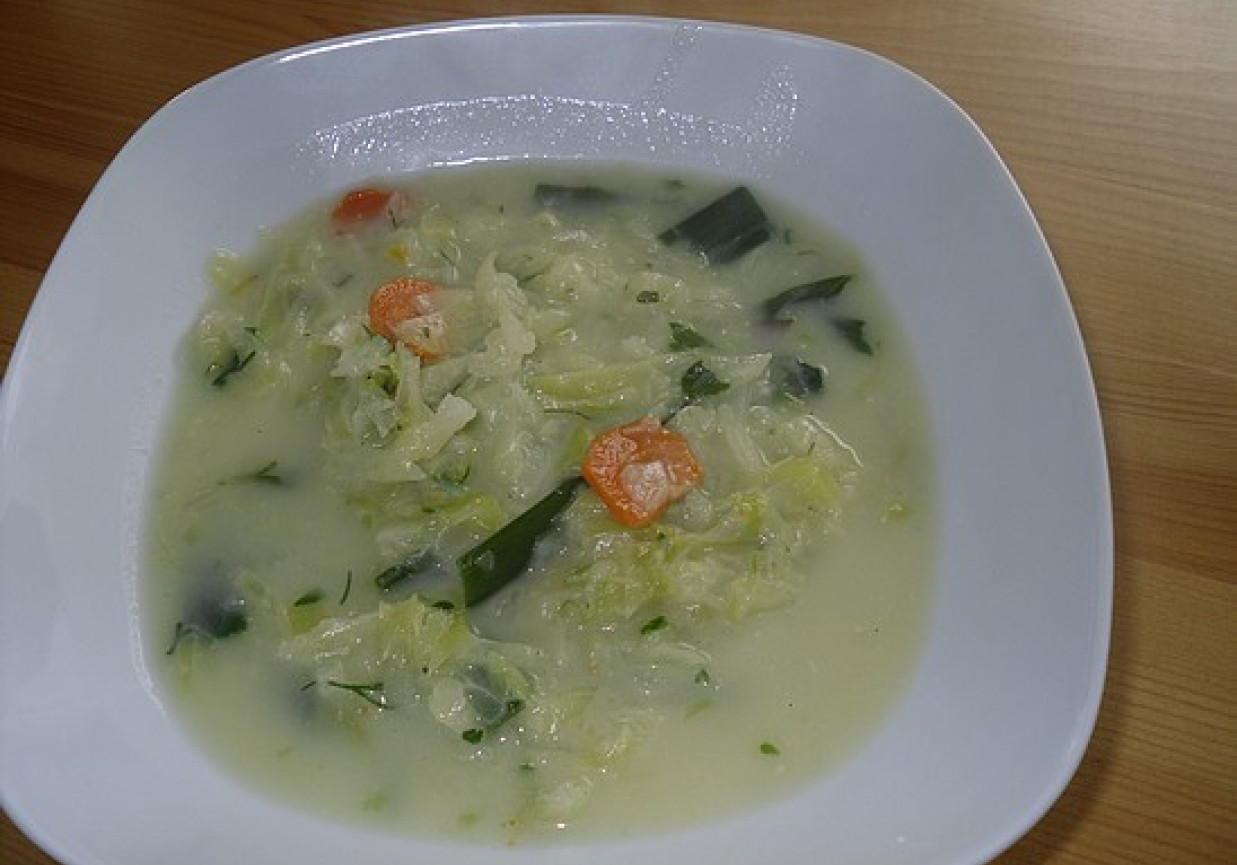 Kapuściana zupa na wiosne foto