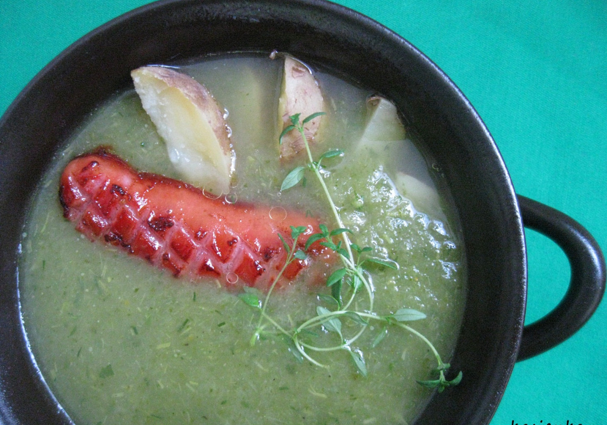 Kapuściano-kalafiorowa zupa z wkładką foto