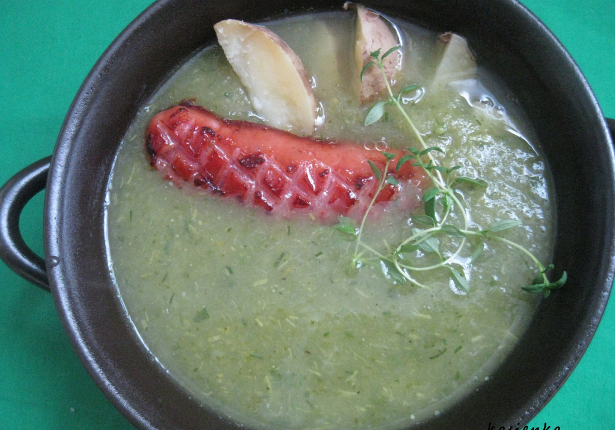 Kapuściano-kalafiorowa zupa z wkładką foto