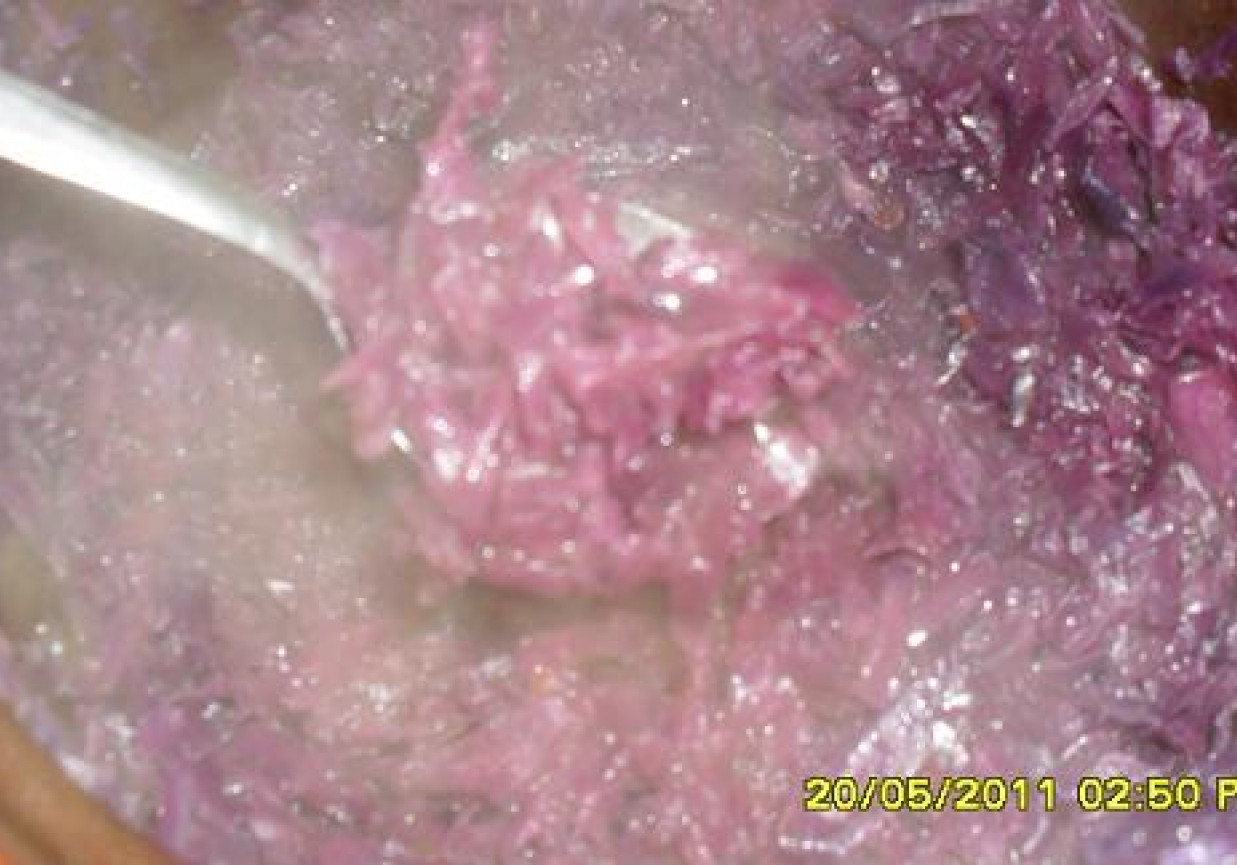 Kapusta czerwona zasmażana foto