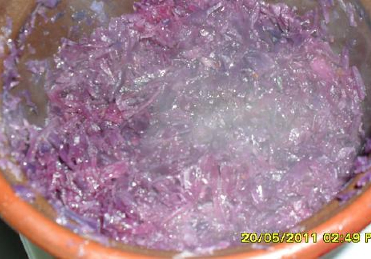 Kapusta czerwona zasmażana foto