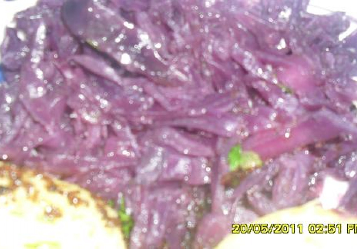 Kapusta czerwona zasmażana foto