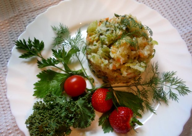 Fotografia przedstawiająca Kapusta  z ryżem do obiadu