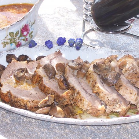 Krok 6 - Karczek z pieczarkami, czyli smacznie "z rękawa" foto