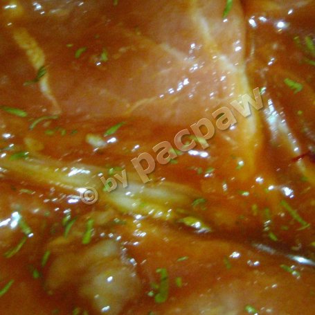 Krok 7 - Karkówka miodowo-balsamiczna z elementami pomidorowymi foto