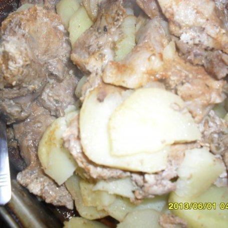 Krok 4 - Karkówka pieczona z ziemniakami foto