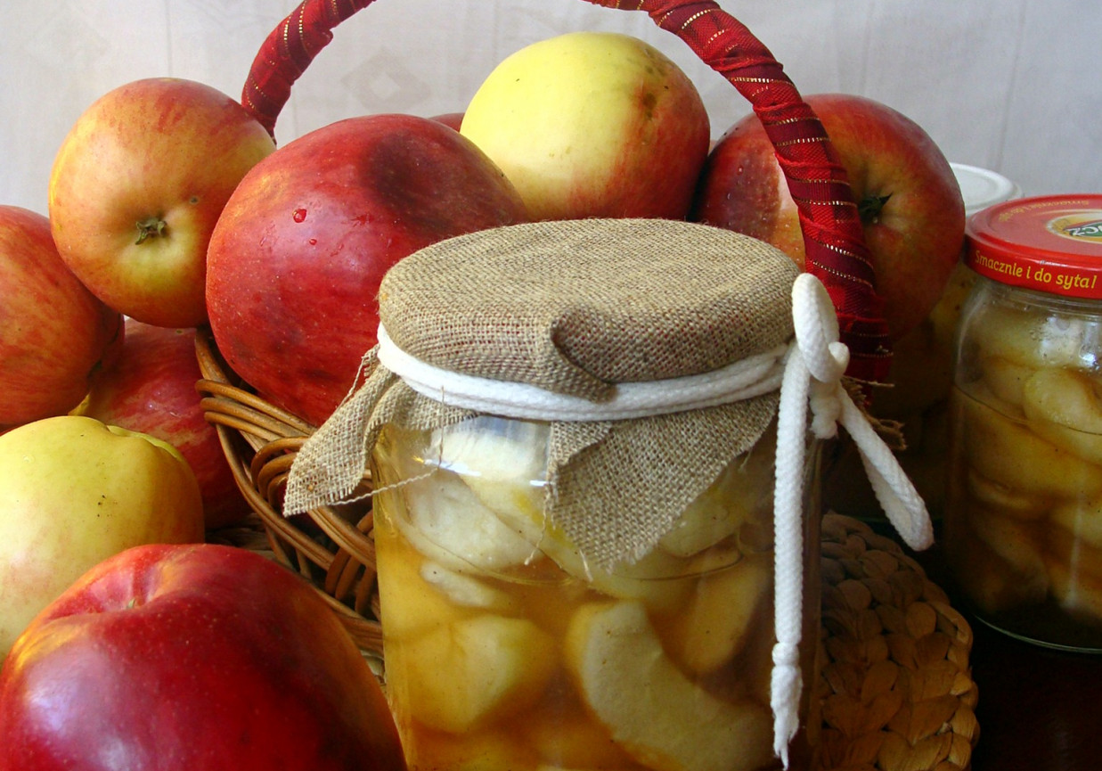Karmelizowane jabłka foto