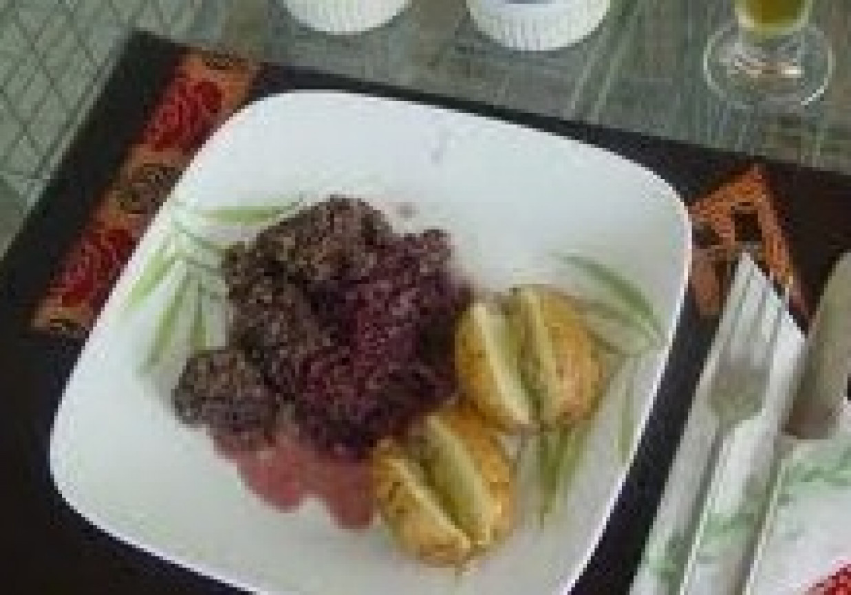 kaszanka w piwie foto