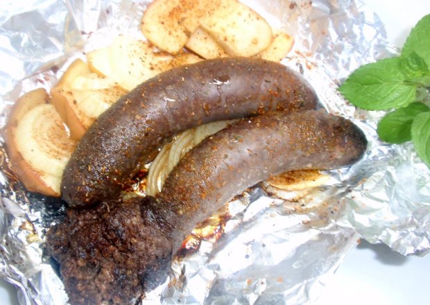Fotografia przedstawiająca Kaszanka z grilla