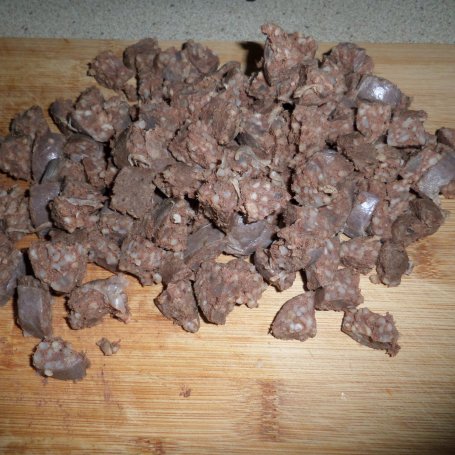 Krok 3 - Kaszanka z makaronem foto