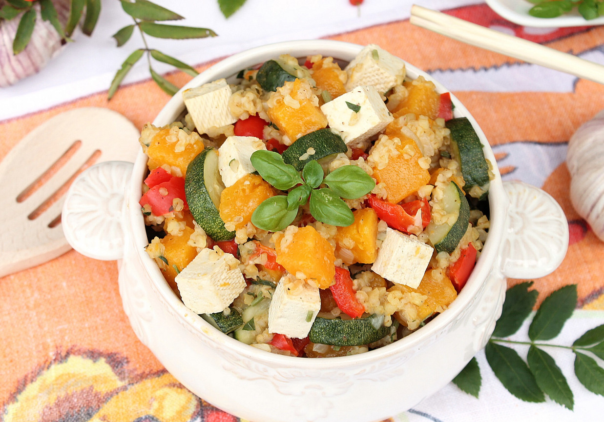 Kaszotto z dynią i tofu foto
