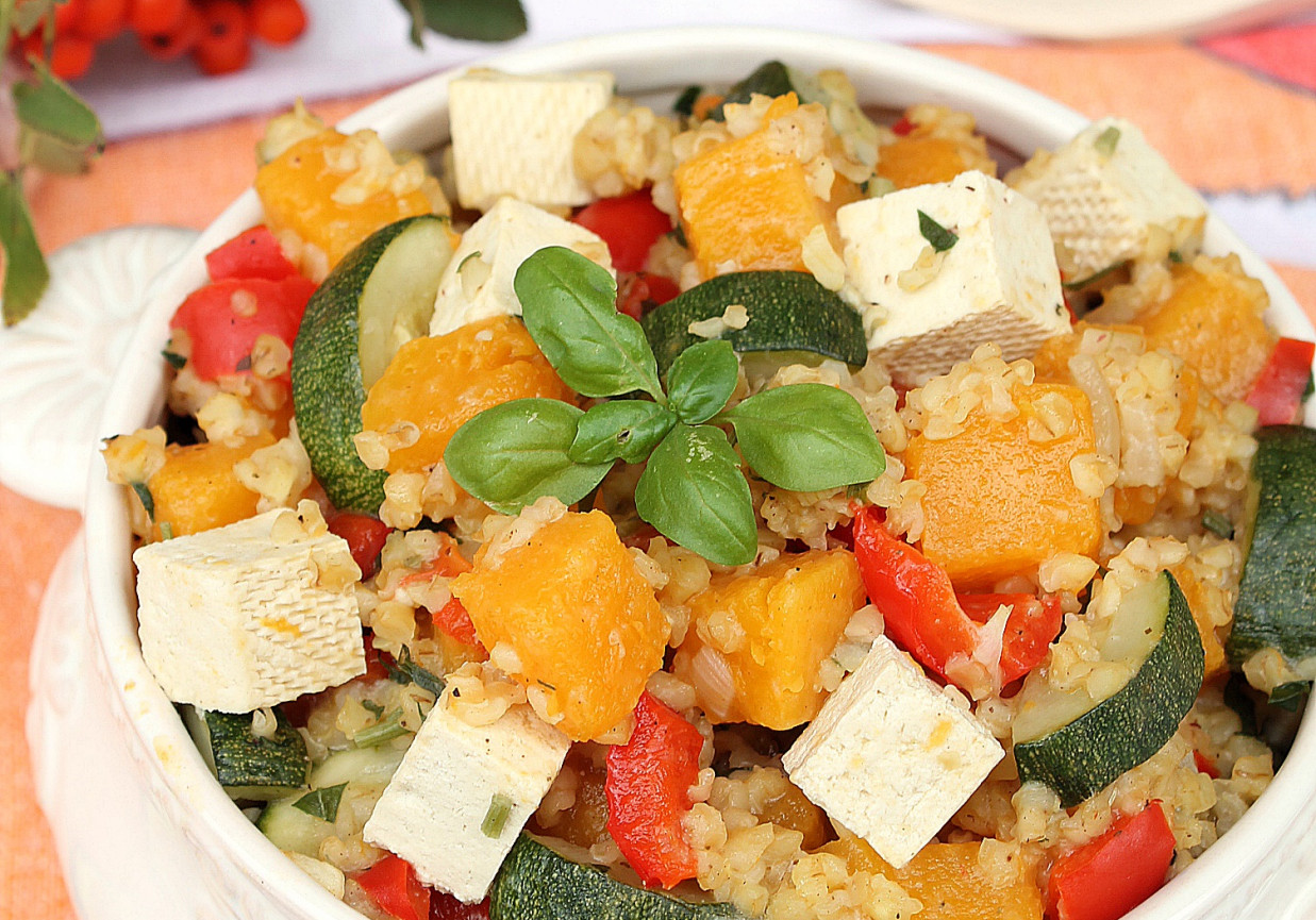 Kaszotto z dynią i tofu foto