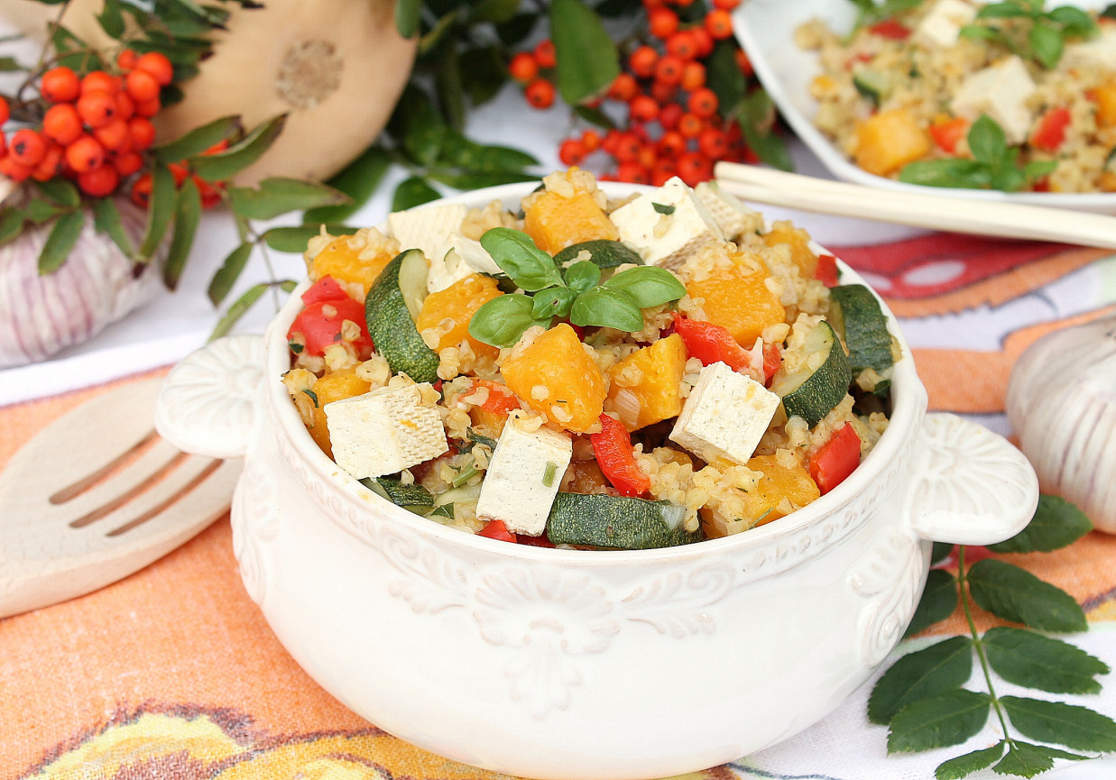 Kaszotto z dynią i tofu foto