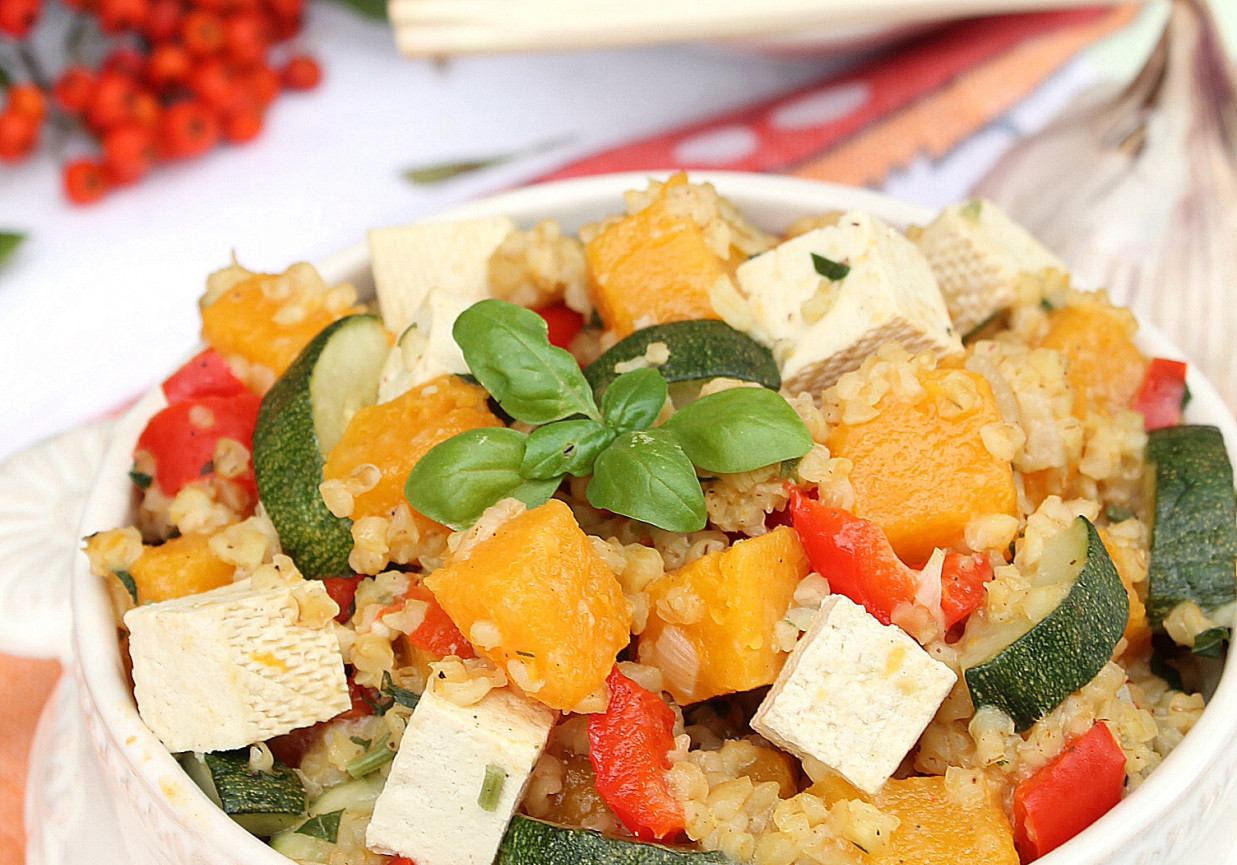 Kaszotto z dynią i tofu foto
