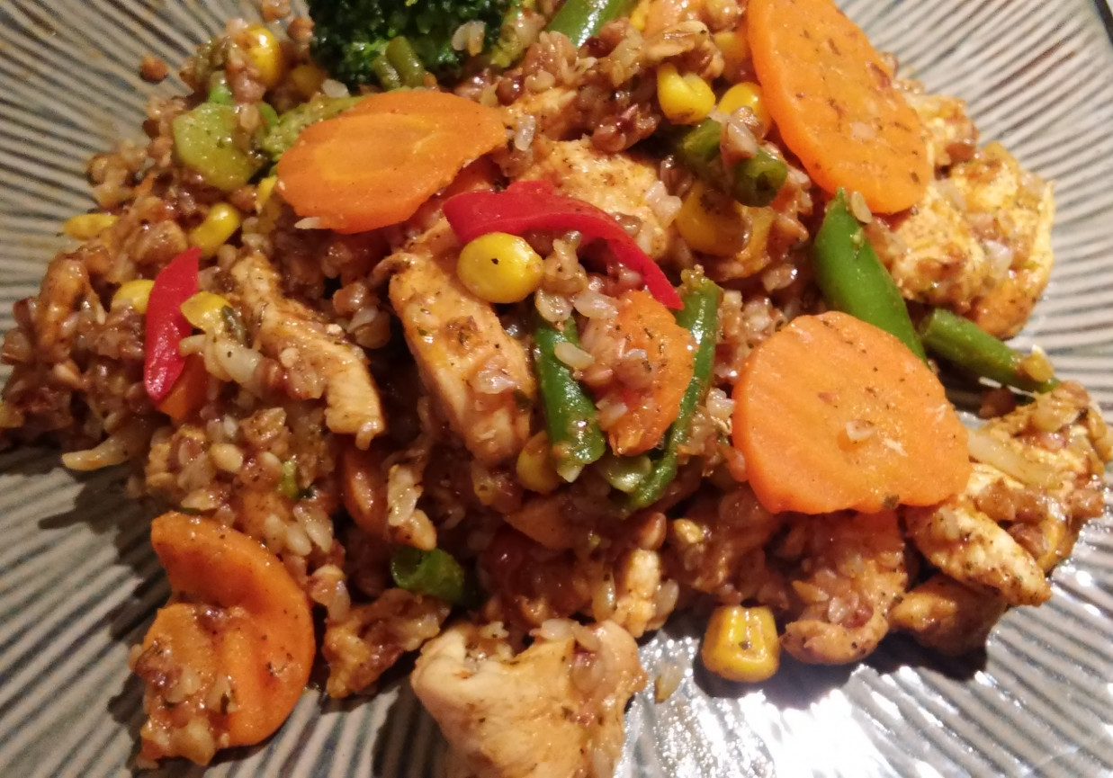 Kaszotto z kurczakiem i warzywami. DoradcaSmaku.pl