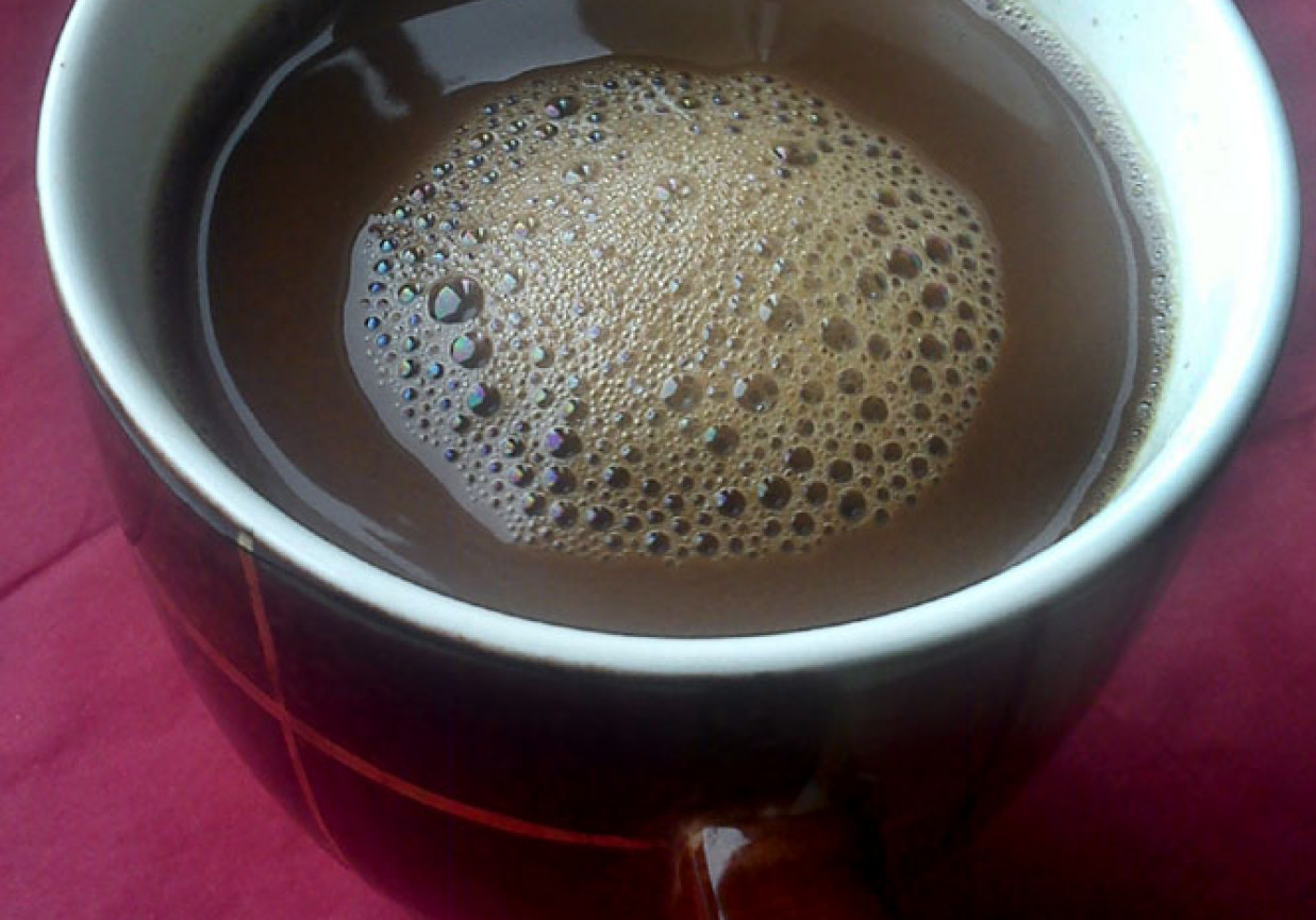 Kawa czekoladowa z Nutellą i winem foto
