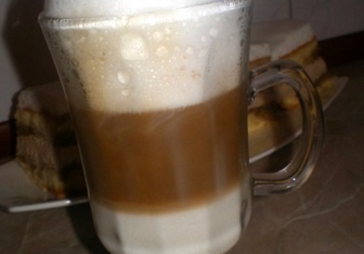 Kawa latte macchiatto foto