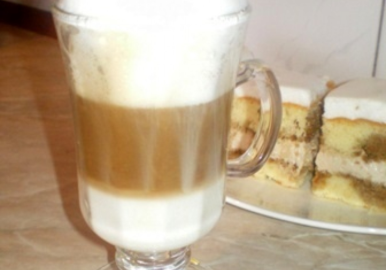 Kawa latte macchiatto foto