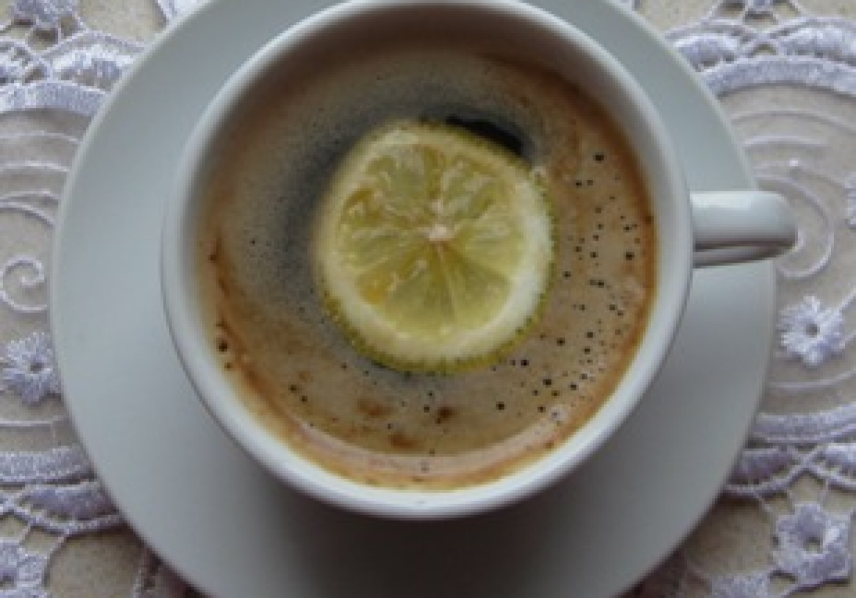 Kawa z cytryną foto