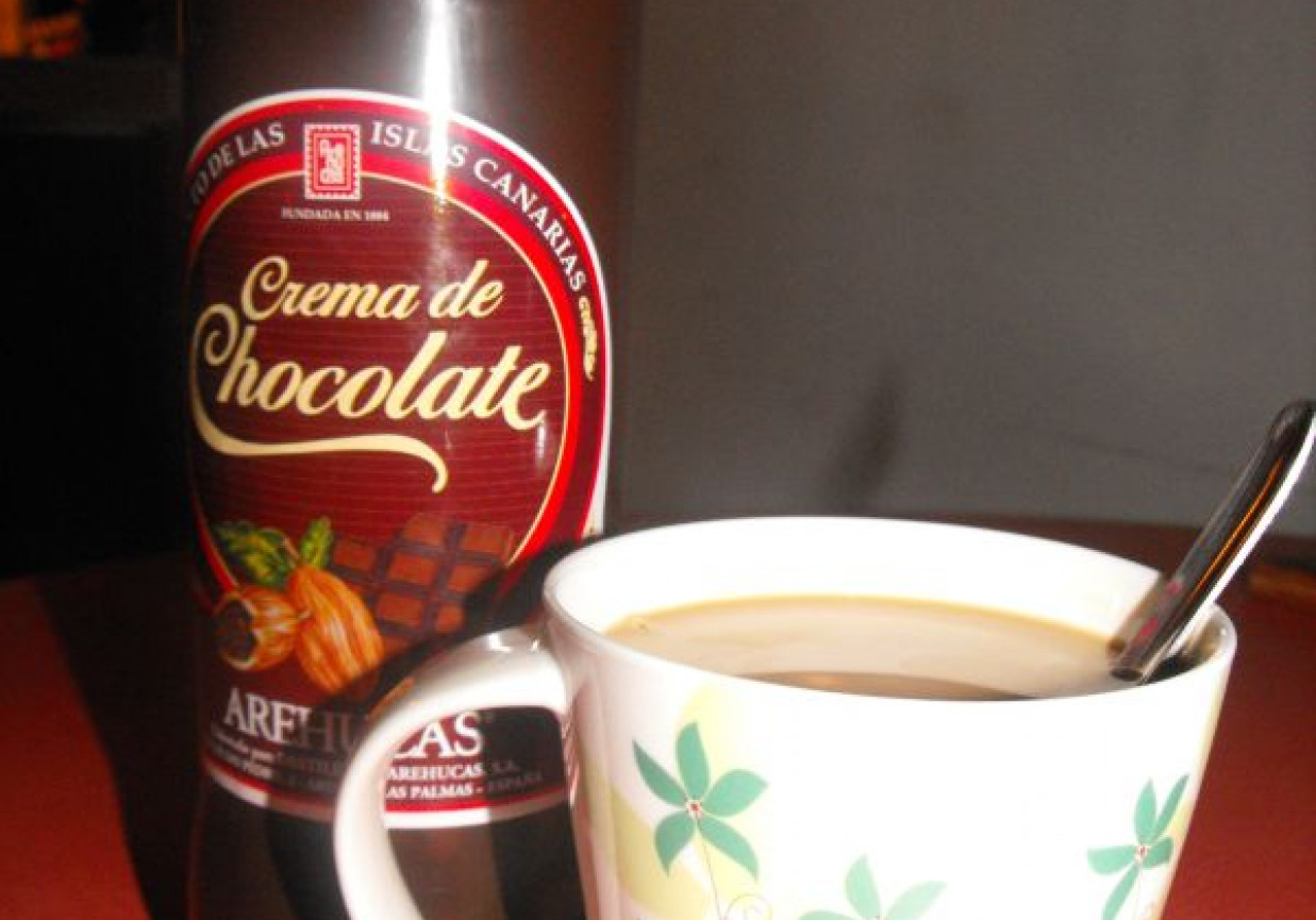 Kawa z czekoladową wkładką foto