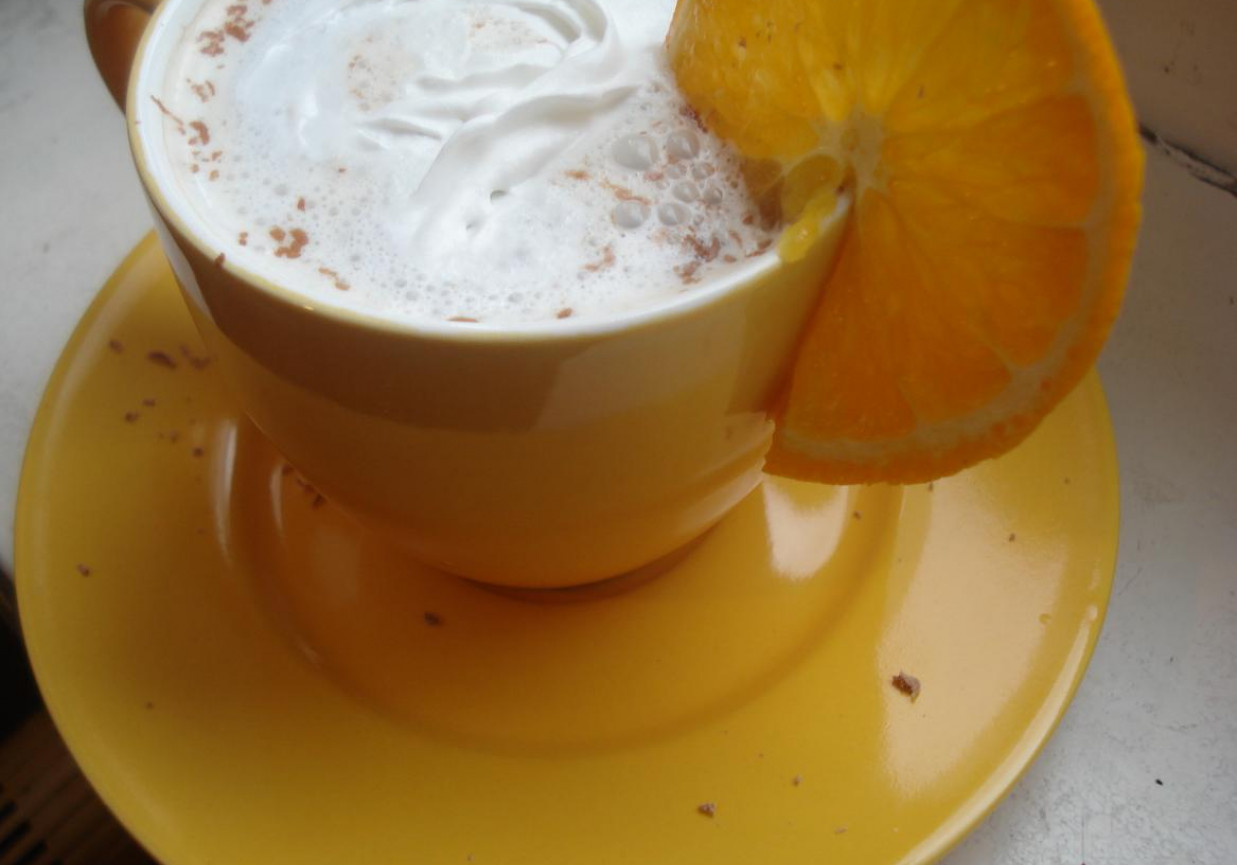 kawa z pomarańczą foto