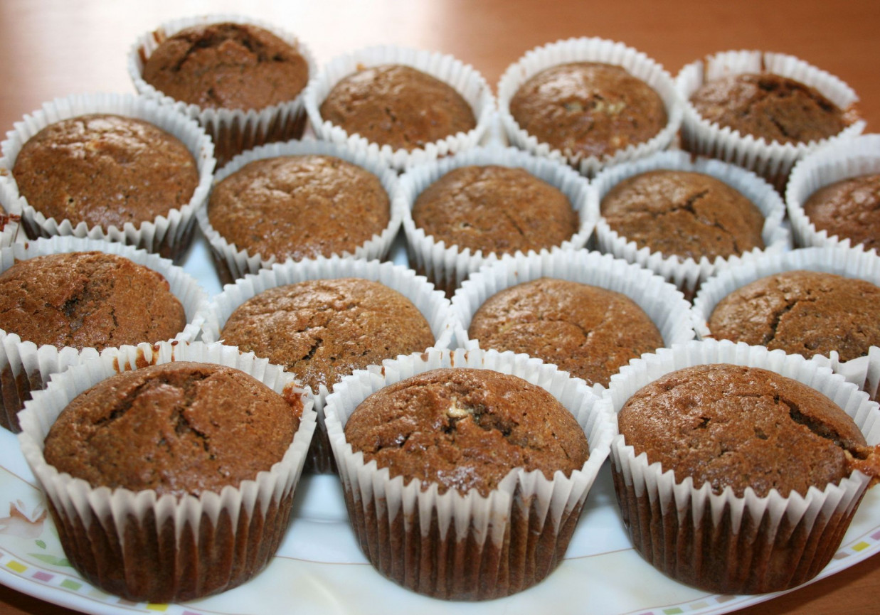 Kawowe muffiny z chałwą foto