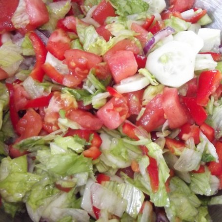 Krok 3 - Kebab domowy w chlebku pita foto
