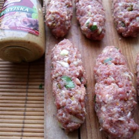 Krok 2 - Kebabki musztardowe z oliwkami foto