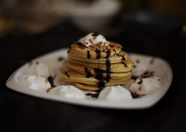 Fotografia przedstawiająca Kefirowe pancakes
