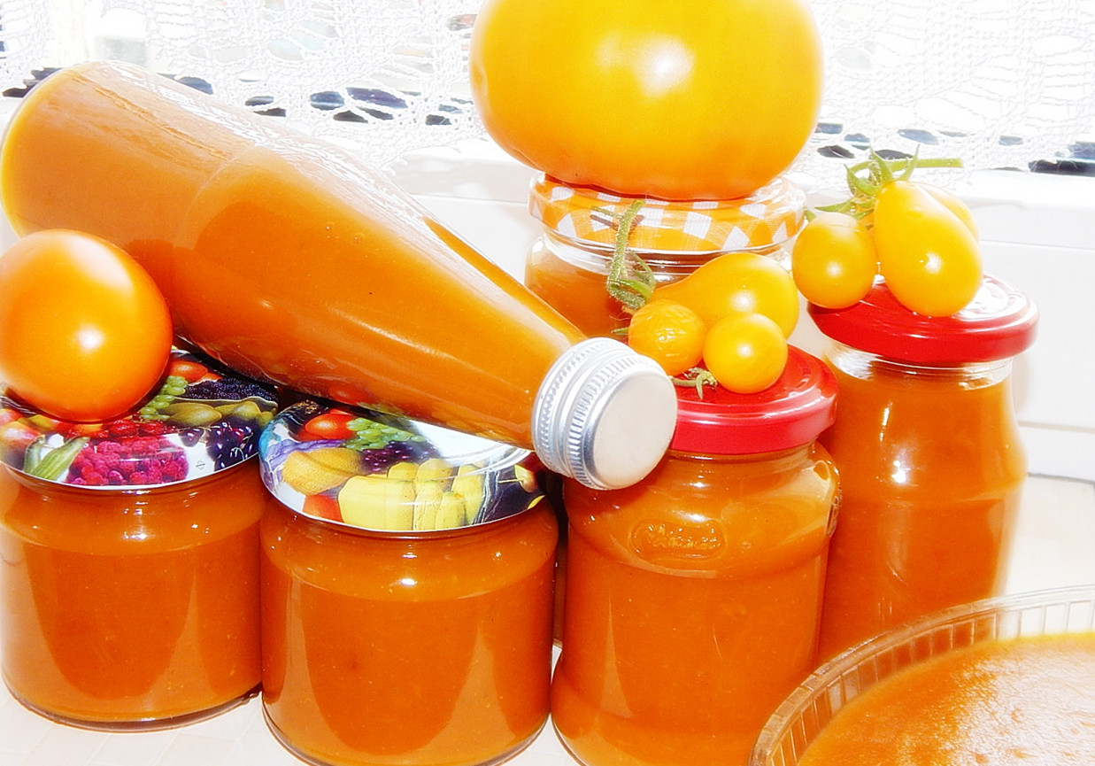 Ketchup curry z żółtych pomidorów, papryki i mirabelek DoradcaSmaku.pl