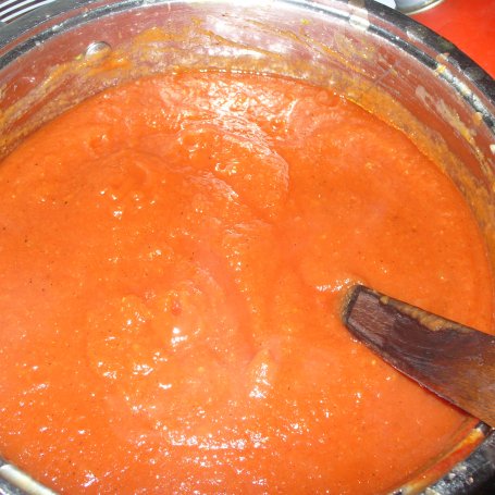 Krok 5 - Ketchup z cukinii i przecieru pomidorowego foto
