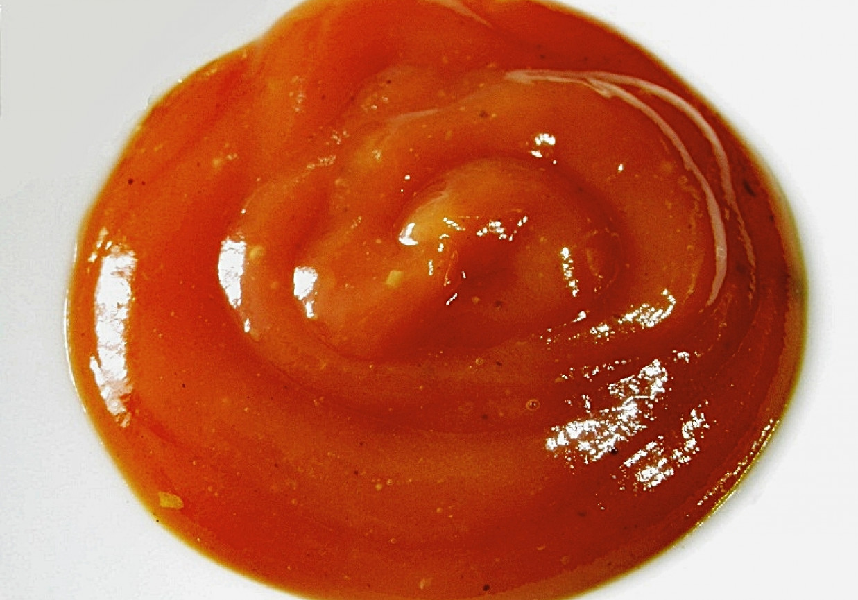 Ketchup z sokiem pomarańczowym foto