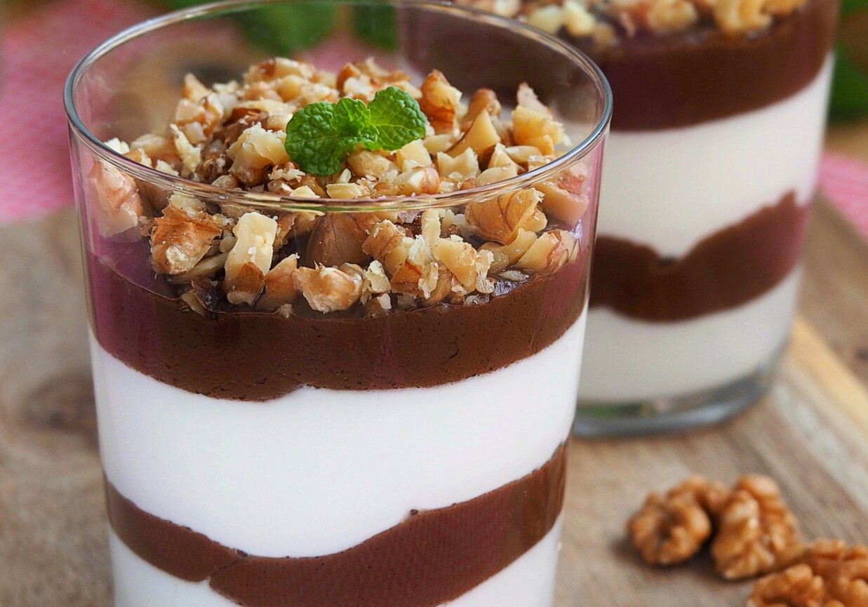 Keto deser jogurtowo - czekoladowy foto