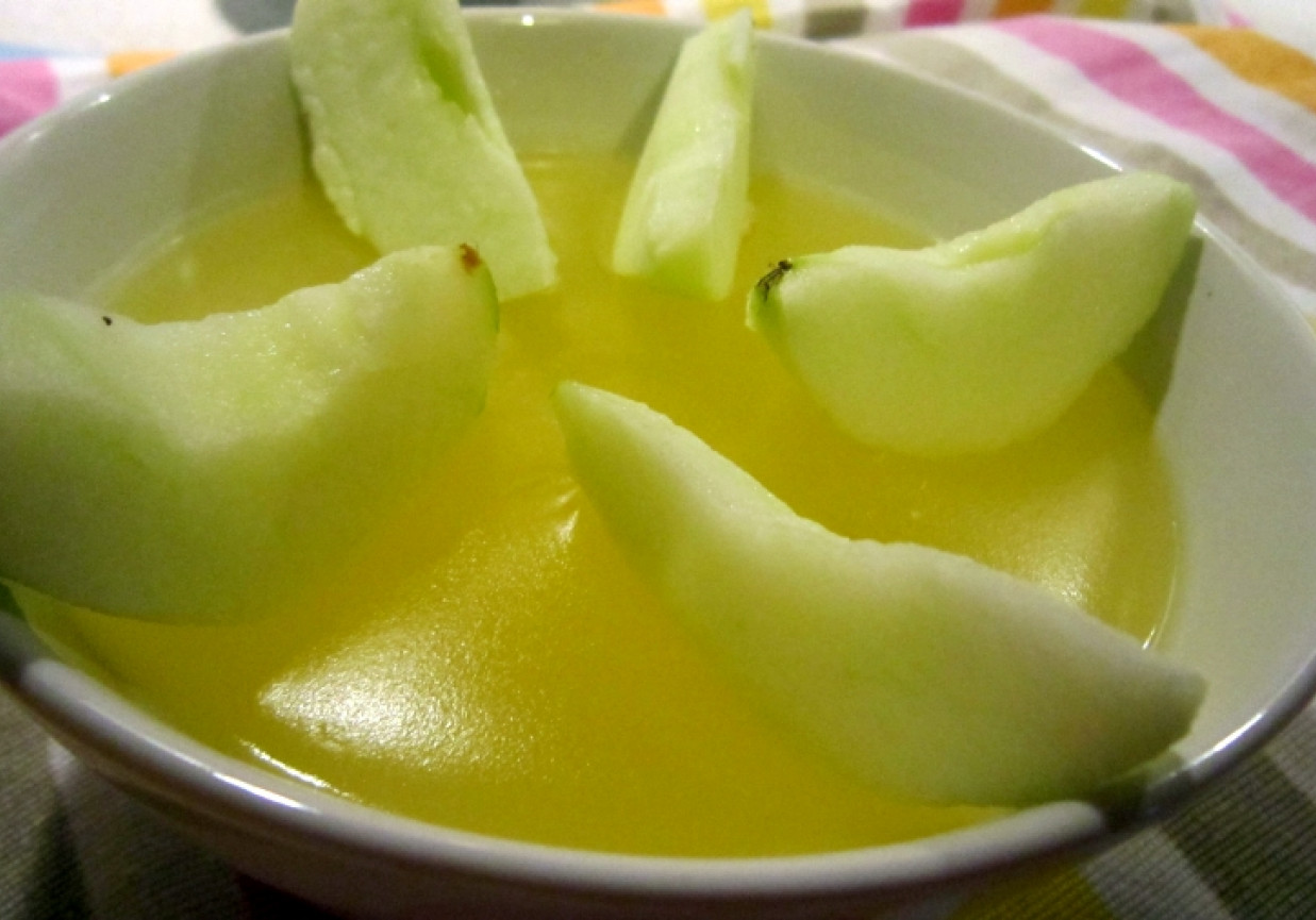 kisiel cytrynowy z jabłkami foto