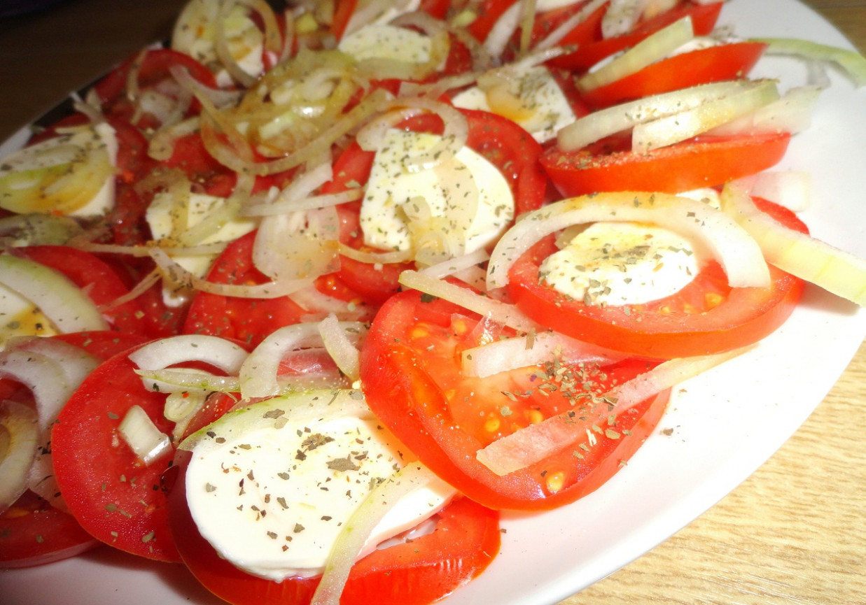 Klasyczne pomidorki z mozarellą foto