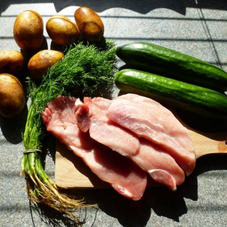 Krok 1 - Klasyczny obiadek: Kotlet z ziemniakami i mizerią foto