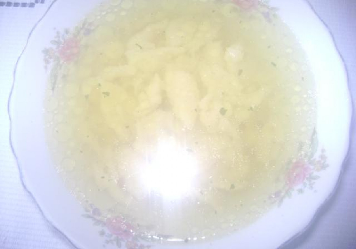 Kluski lane na rosole dla niejadka foto