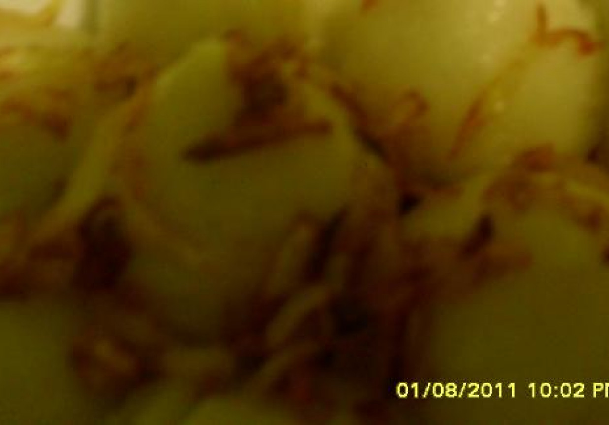 Kluski ziemniaczane z mielonym mięsem foto
