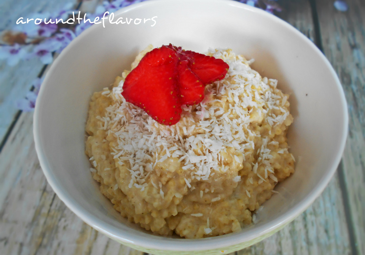 Kokosowa jaglanka foto