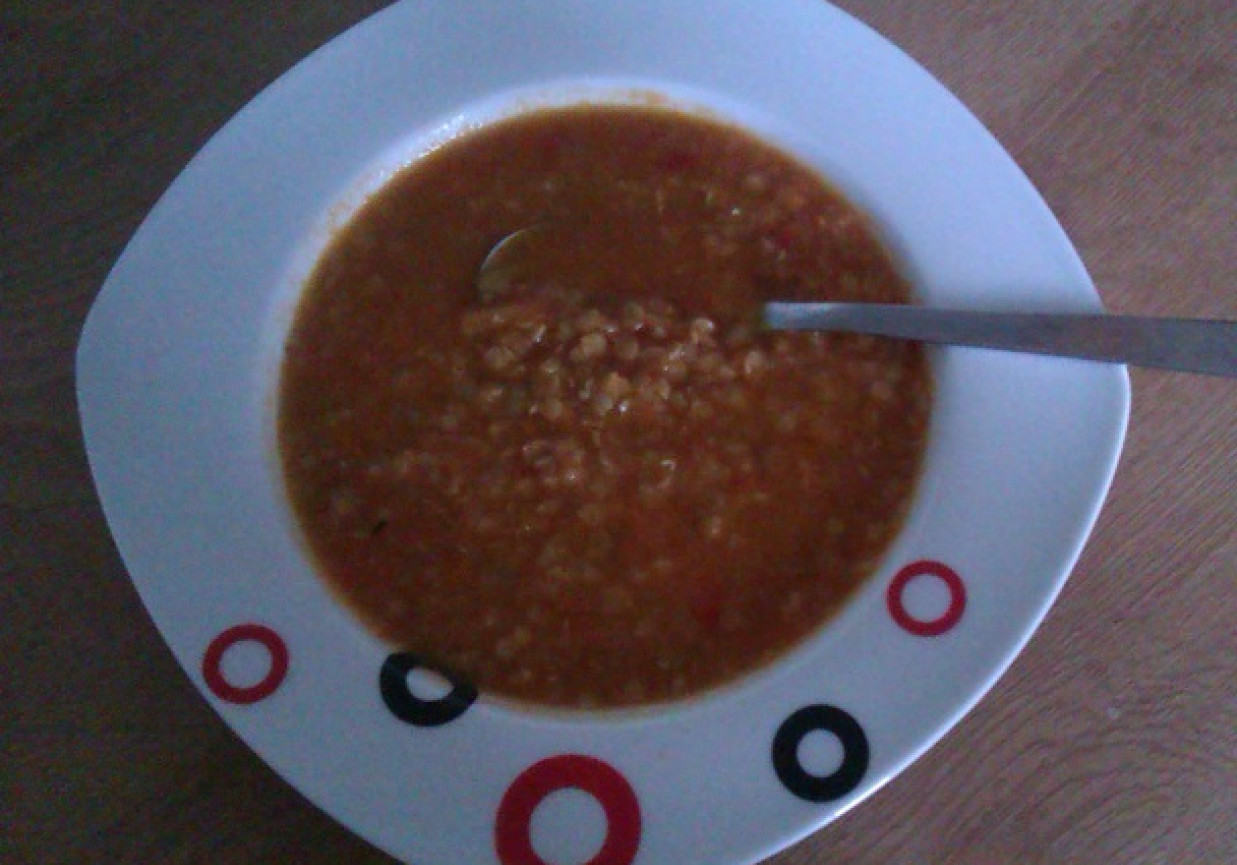 Kokosowa zupa z soczewicy foto