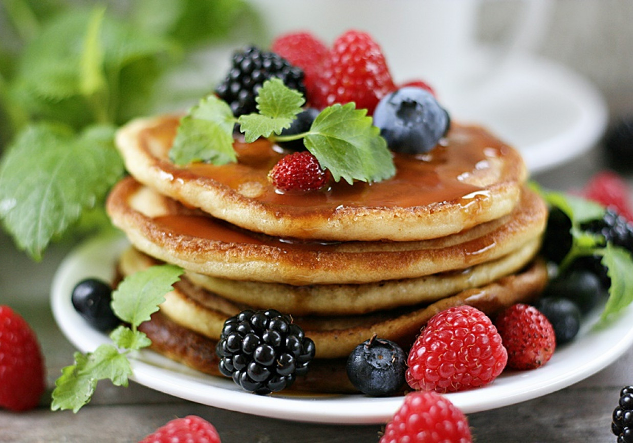 Kokosowe pancakes foto