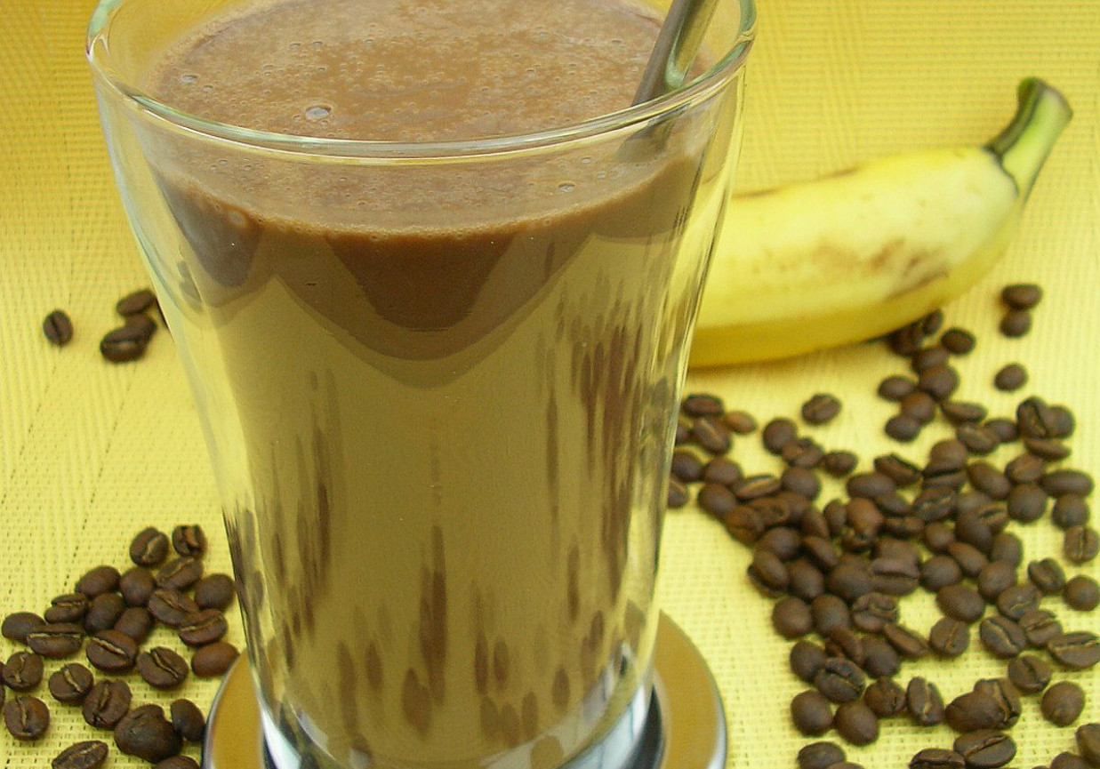 Koktajl bananowo-kawowy foto