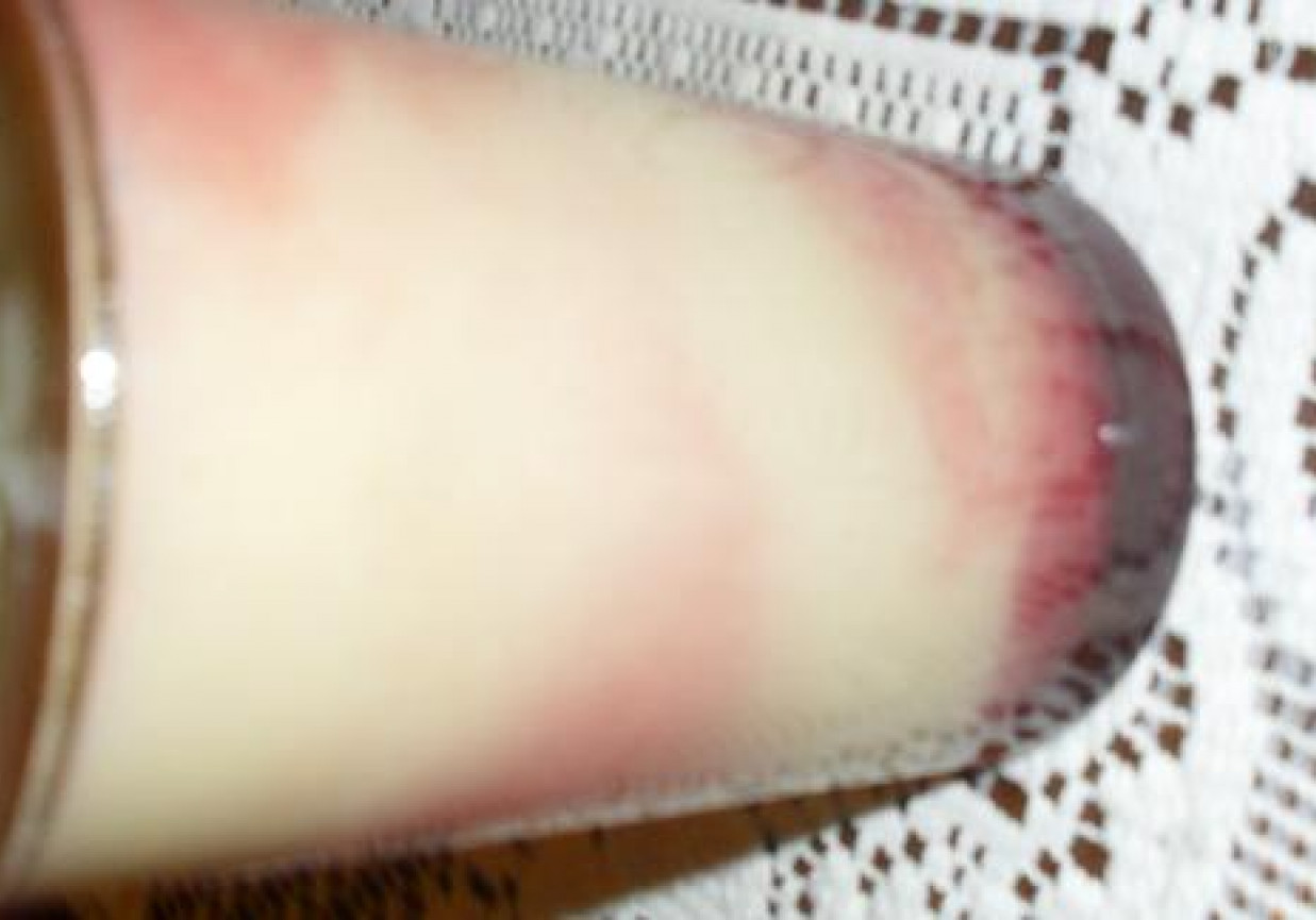 Koktajl malinowo gruszkowy foto