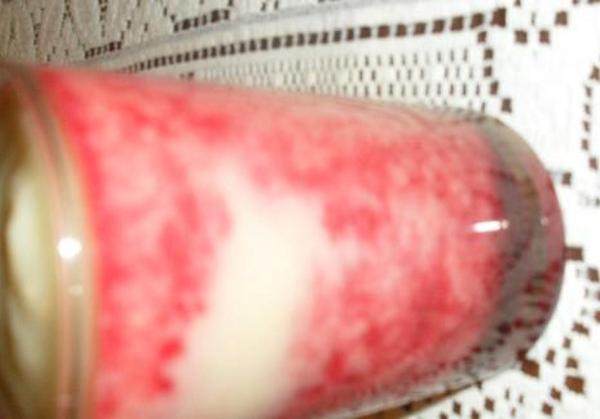 Koktajl malinowo gruszkowy foto