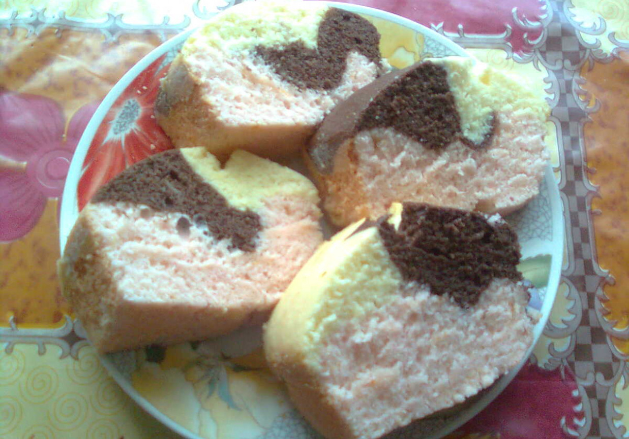 Kolorowa bułka foto