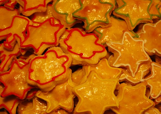 Fotografia przedstawiająca Kolorowe ciasteczka